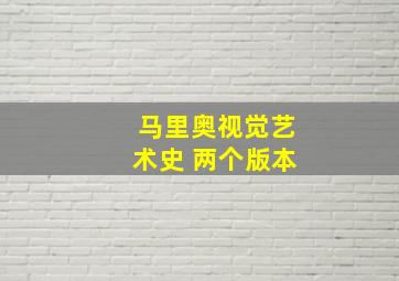 马里奥视觉艺术史 两个版本